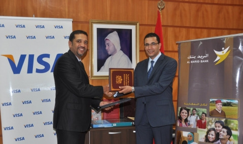 Barid Bank et Visa signent un accord Rabat 2013