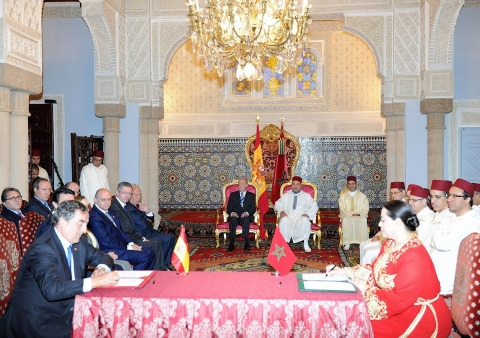 Signature accords maroc espagne juillet 2013