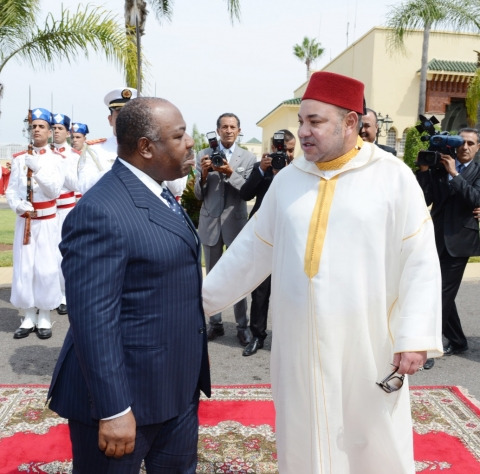 Roi mohammed VI president Bongo