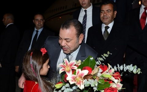 Roi MohammedVI arrive a Washington novembre 2013