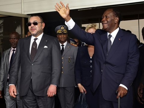Roi du Maroc et President Ivoirien mars 2014