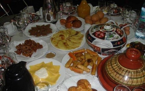 Table du ramadan marocaine
