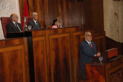 Benkirane presente bilan etape juillet 2014 parlement maroc