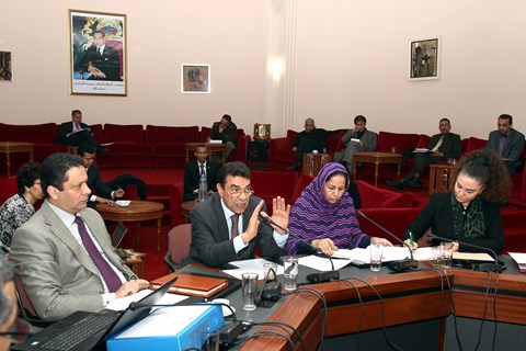 Travaux commission parlement maroc