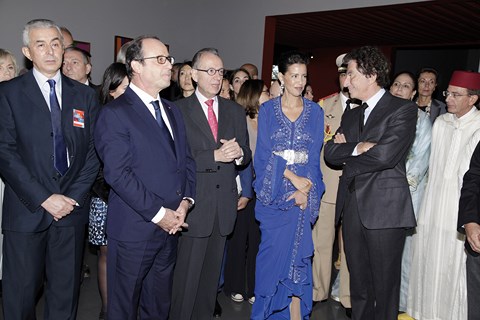 Inauguration expo maroc contemporain octobre 2014