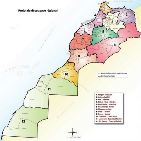 nouvelle carte maroc