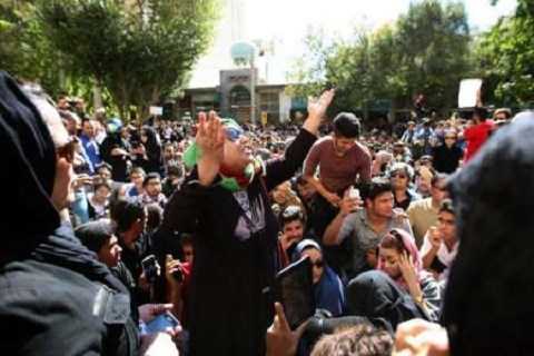 Iran manifestation femmes 2014
