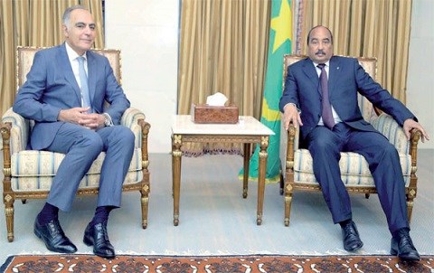 Mezouar recu par president mauritanien octobre 2014