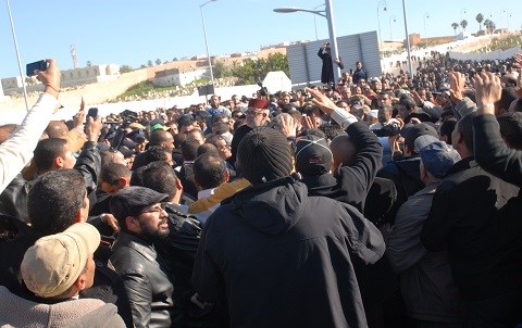 Benkirane aux funerailles de abdellah baha decembre 2014