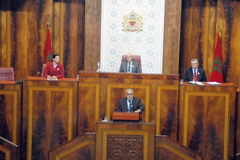 Benkirane au parlement maroc