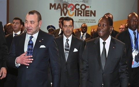 Roi mohammed 6 president ouattara
