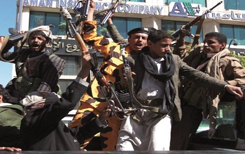 Miliciens houthis yemen 2015