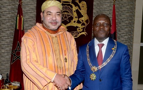 Roi du maroc president de guinee bissau