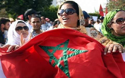 Sit in maroc devant ambassade de suede
