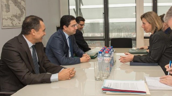Maroc-UE : Nasser Bourita rencontre Federica Mogherini à Bruxelles
