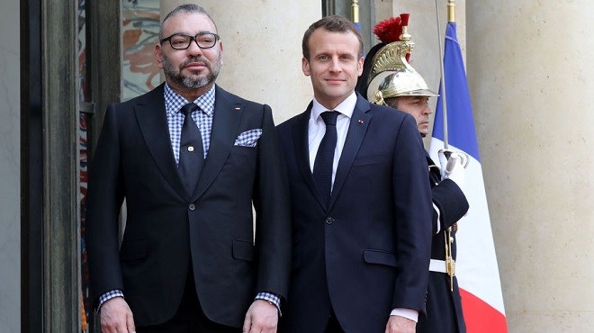 SM le Roi félicite le Président de la République française à l’occasion de la fête nationale de son pays