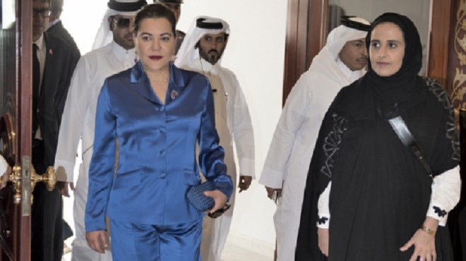 Arrivée de la Princesse Lalla Hasnaa à Doha