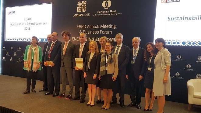 «EBRD Sustainability awards 2018» : Un projet marocain primé à Amman