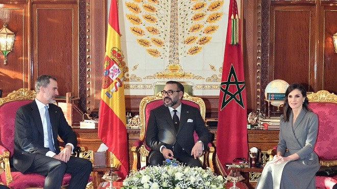 SM le Roi Mohammed VI s’entretient avec SM le Roi Don Felipe VI d’Espagne