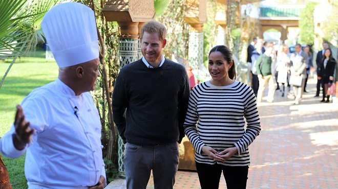 PHOTOS – Le Prince Harry et la princesse Meghan Markle savourent la cuisine marocaine