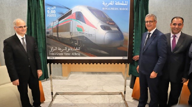TGV : Un timbre-poste pour “Al Boraq”