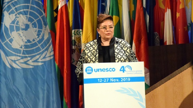 Unesco : Zohour Alaoui rend un vibrant hommage au Roi Mohammed VI