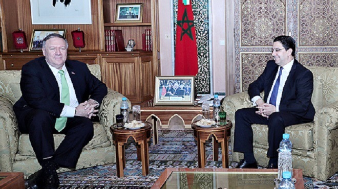 Nasser Bourita s’entretient avec le Secrétaire d’État américain, Michael Pompeo