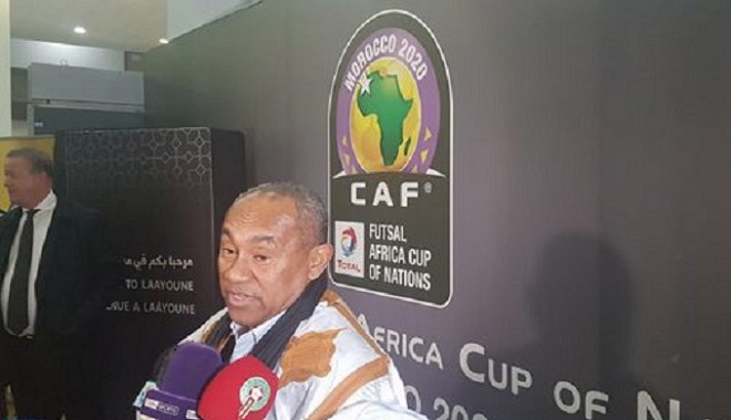 Le président de la CAF à Laâyoune pour la 6ème CAN de Futsal