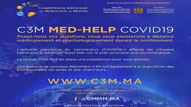 C3M MED – HELP COVID 19 | Une plateforme d’assistance médicale et psychologique pour MRE