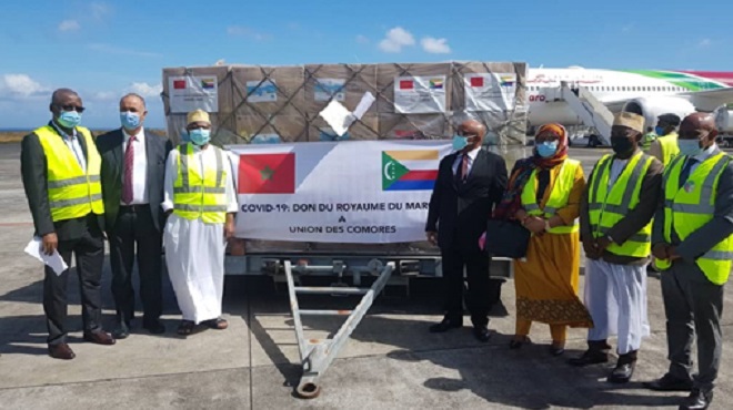 Arrivée à Moroni de l’aide médicale marocaine destinée aux Comores
