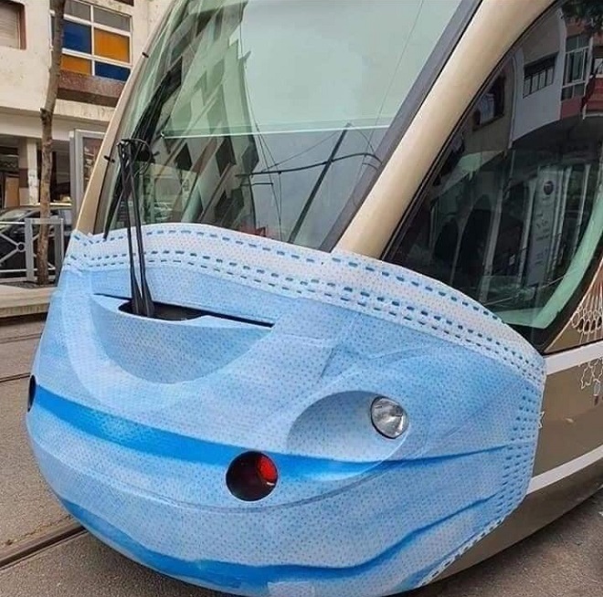 Les “Tramways” de Rabat-Salé portent des “masques”