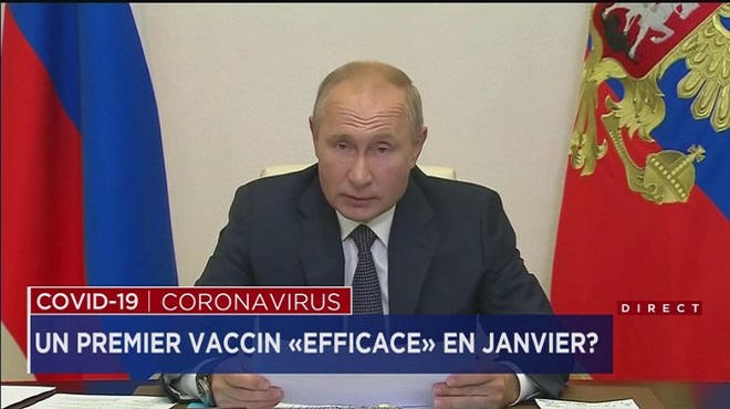 Poutine annonce le développement du “premier” vaccin contre le Covid-19