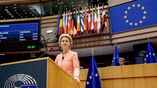 Ursula Von der Leyen prononce son 1er discours sur l'état de l'Union 2020