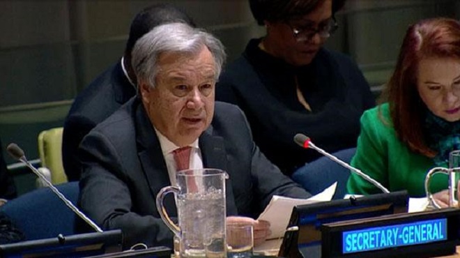 Antonio Guterres dénonce l’usurpation de statut par le polisario