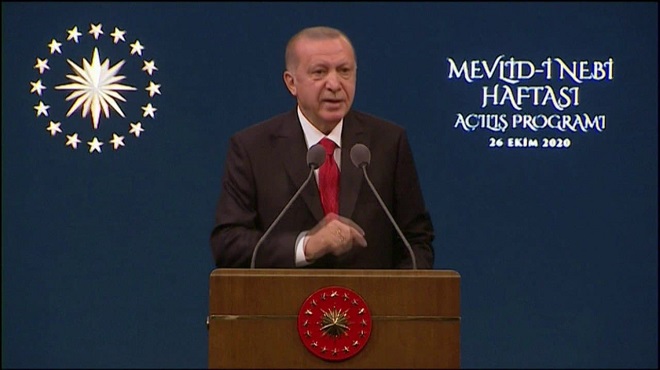Le Président Recep Tayyip Erdogan appelle au boycott des produits français