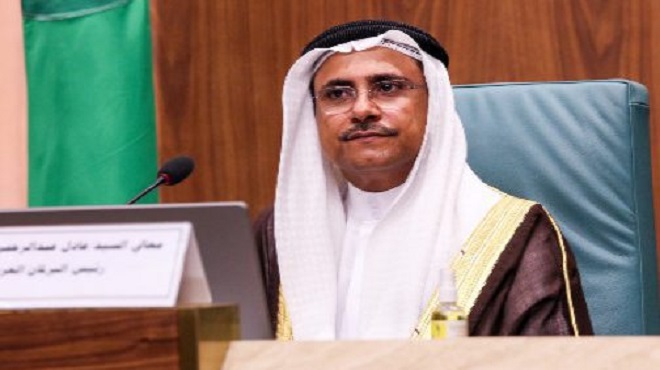 Le président du Parlement arabe exprime sa solidarité et son soutien total au Maroc