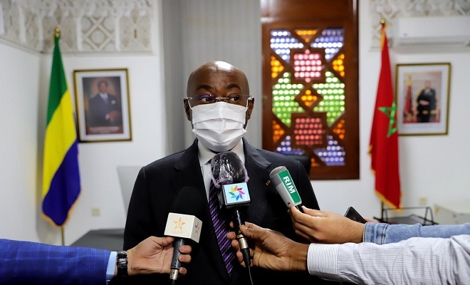 Le ministre gabonais des Affaires étrangères Pacôme Moubelet Boubeya
