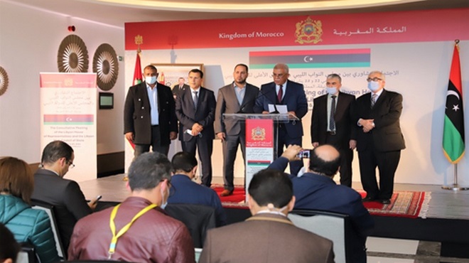 Rabat Les délégations du Haut Conseil d’Etat et de la Chambre des représentants libyens