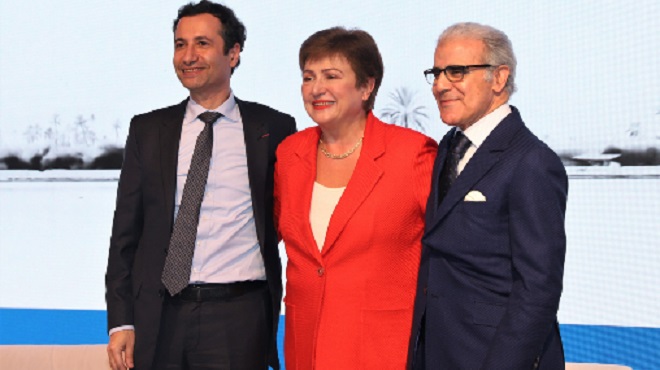 FMI,Kristalina Georgieva,BAM,Abdellatif Jouahri,Mohamed Benchaaboun