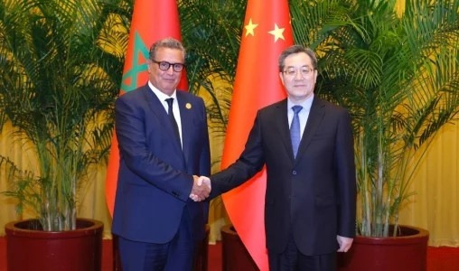 FOCAC | Akhannouch s’entretient à Pékin avec le vice-Premier ministre chinois Ding Xuexiang