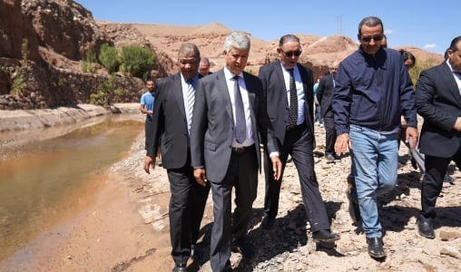 Inondations | Mohammed Sadiki se rend aux zones agricoles affectées à Ouarzazate