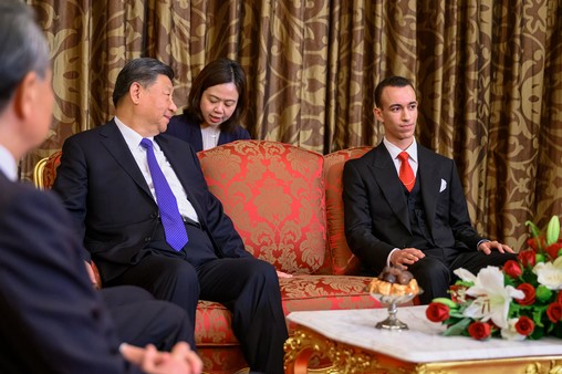 SAR le Prince Héritier Moulay El Hassan reçoit à Casablanca le Président chinois Xi Jinping