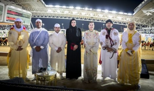 La Princesse Lalla Hasnaa et Sheikha Sara bint Hamad al-Thani président à Doha le « tbourida show »