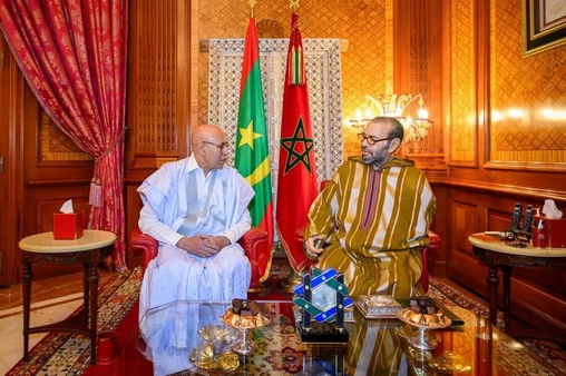 SM le Roi Mohammed VI reçoit le président mauritanien Mohamed Ould Cheikh El Ghazouani