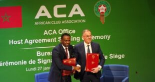 Rabat accueille le siège de l'Association des clubs africains (ACA) de football