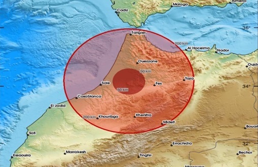 Maroc | Séisme de magnitude 5,2 dans la province de Ouezzane, pas de dégâts constatés